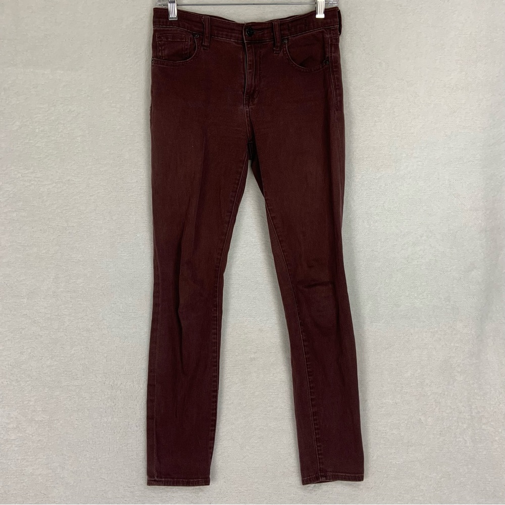 Madewell High Riser Skinny Women’s Jeans Red Slim Fit Denim Casual Size 26